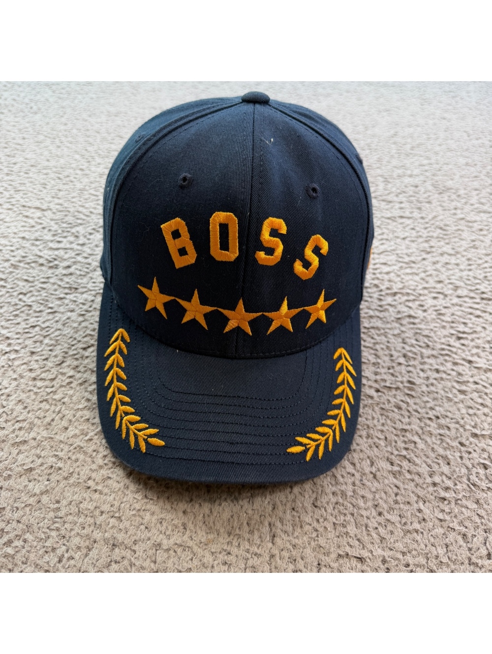 UNDEFEATED Boss 5 Stars Snapback Hat Gold Embroidered Laurel Adjustable Cap